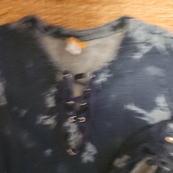 Ruby Rd Blue Tie-Dye Sweatshirt Relaxed Fit - Picture 3 of 6